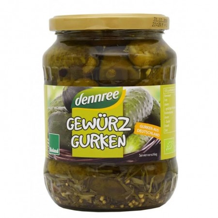 Αγγουράκι Τουρσί βιολογικό 670gr Denree