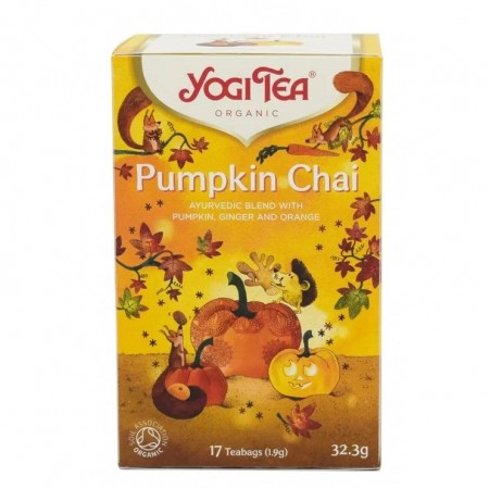 ΥΟGI TEA PUMPKIN CHAI (17x1.9g) 32,3g BIO ΥΟGI TEA PUMPKIN CHAI (17x1.9g) 32,3g BIO
