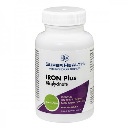 Iron Plus Bisglycinate Σίδηρος υψηλής απορρόφησης, φιλικός στο στομάχι Super Health 60 caps Iron Plus Bisglycinate Σίδηρος υψηλής απορρόφησης, φιλικός στο στομάχι Super Health 60 caps