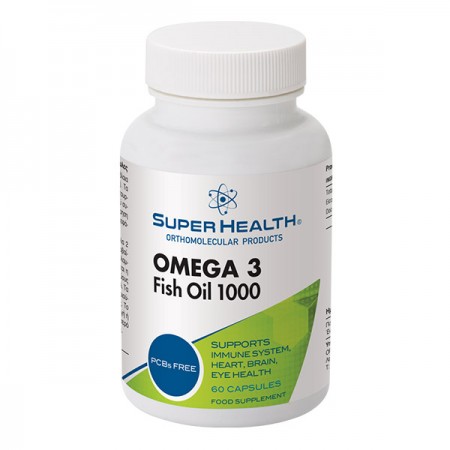 Omega 3 Fish Oil 1000 Ορθομοριακά λιπαρά οξέα με EPA και DHA Super Health 60 caps Omega 3 Fish Oil 1000 Ορθομοριακά λιπαρά οξέα με EPA και DHA Super Health 60 caps