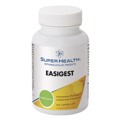 Easigest Φυτικά πεπτικά ένζυμα υψηλής ισχύος Super Health 60 caps ορθομοριακή φόρμουλα  Easigest Φυτικά πεπτικά ένζυμα υψηλής ισχύος Super Health 60 caps ορθομοριακή φόρμουλα