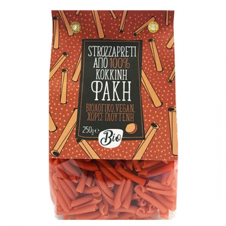 Ζυμαρικά Strozzapretti από Κόκκινη Φακή Χωρίς Γλουτένη Green Bay 250γρ