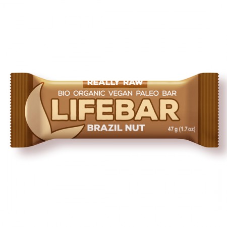 Ωμή Mπάρα Eνέργειας Kαρύδια Βραζιλίας Llife Bar 47γρ Ωμή Mπάρα Eνέργειας Kαρύδια Βραζιλίας Llife Bar 47γρ