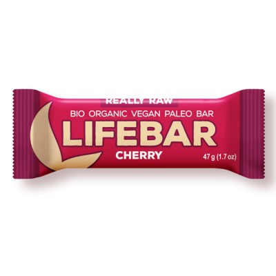 Ωμή Mπάρα Eνέργειας Kεράσι Life Bar (47γρ) Ωμή Mπάρα Eνέργειας Kεράσι Life Bar (47γρ)