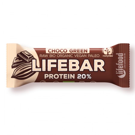 Ωμή Mπάρα Πρωτεΐνης Σοκολάτα Life Bar 47γρ Ωμή Mπάρα Πρωτεΐνης Σοκολάτα Life Bar 47γρ