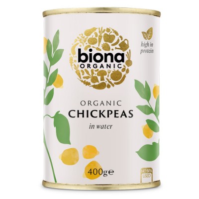 Ρεβύθια Βιολογικά σε νερό Biona 400gr Ρεβύθια Βιολογικά σε νερό Biona 400gr