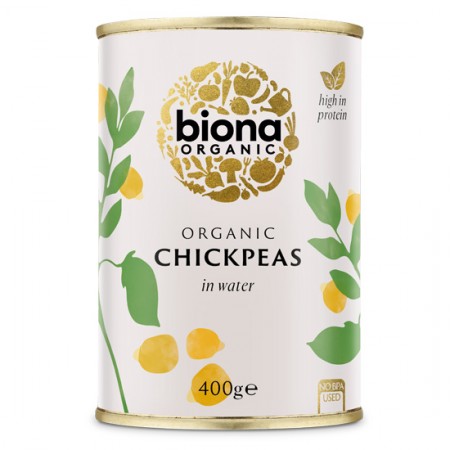 Ρεβύθια Βιολογικά σε νερό Biona 400gr Ρεβύθια Βιολογικά σε νερό Biona 400gr
