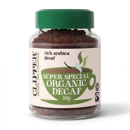 Στιγμιαίος βιολογικός καφές Arabica freeze dried χωρίς καφεΐνη Clipper (100γρ)