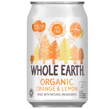 Ανθρακούχο ποτό βιολογικό Πορτοκάλι & Λεμόνι (330ml)