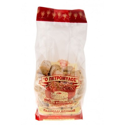 Παξιμάδι βρώμης Βιολογικό Χωρίς αλάτι ΠΕΤΡΟΜΥΛΟΣ 600 γρ