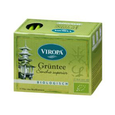 Πράσινο Τσάι Sencha Κίνας βιολογικό Viropa 15 φακελ Πράσινο Τσάι Sencha Κίνας βιολογικό Viropa 15 φακελ