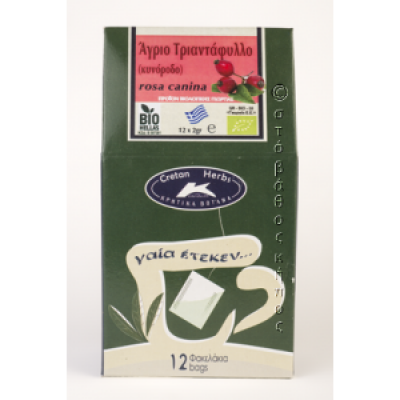 Άγριο Τριαντάφυλλο βιολογικό 12 φακελ Cretan Herbs
