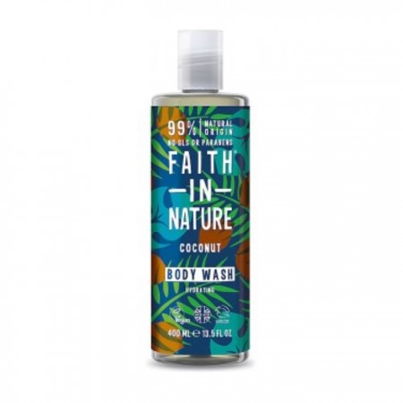 Αφρόλουτρο με βιολογικό έλαιο καρύδας Faith in Nature 400ml Αφρόλουτρο με βιολογικό έλαιο καρύδας Faith in Nature 400ml