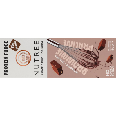 Nutree Μπάρα Πρωτεϊνης Μπράουνι πραλίνα 60γρ Nutree Μπάρα Πρωτεϊνης Μπράουνι πραλίνα 60γρ