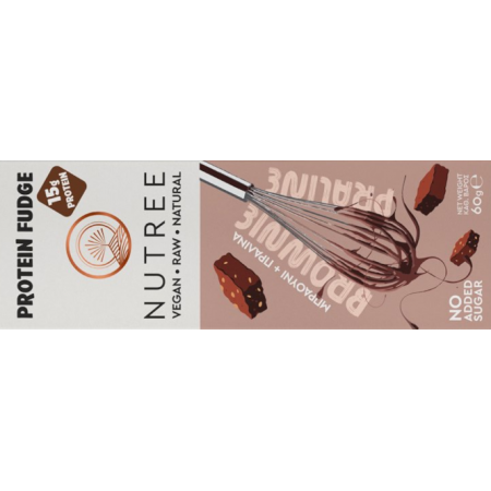 Nutree Μπάρα Πρωτεϊνης Μπράουνι πραλίνα 60γρ Nutree Μπάρα Πρωτεϊνης Μπράουνι πραλίνα 60γρ