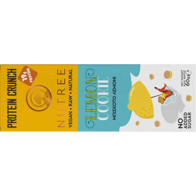 Nutree Μπάρα Πρωτεϊνης μπισκότο-λεμόνι 60γρ