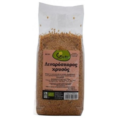 ΛΙΝΑΡΟΣΠΟΡΟΣ ΧΡΥΣΟΣ Βιολογικός OlaBio 500gr  ΛΙΝΑΡΟΣΠΟΡΟΣ ΧΡΥΣΟΣ Βιολογικός OlaBio 500gr