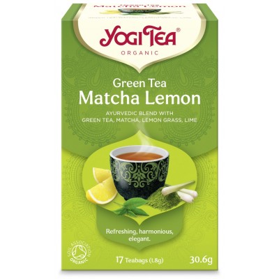 YOGI TEA GREEN MATCHA LEMON (17x1.8g) 30.6g ΒΙΟ YOGI TEA GREEN MATCHA LEMON (17x1.8g) 30.6g ΒΙΟ