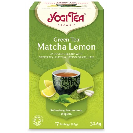 YOGI TEA GREEN MATCHA LEMON (17x1.8g) 30.6g ΒΙΟ YOGI TEA GREEN MATCHA LEMON (17x1.8g) 30.6g ΒΙΟ