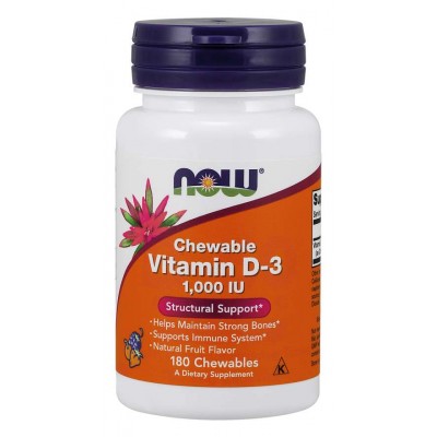 VITAMIN D-3 1000IU NowFoods 180sgels