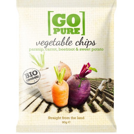 Τσιπς Λαχανικών Go Pure 90g BIO Τσιπς Λαχανικών Go Pure 90g BIO