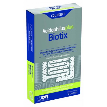 Προβιοτικά Acidophilus Plus Biotix Quest 30 καψ Προβιοτικά Acidophilus Plus Biotix Quest 30 καψ