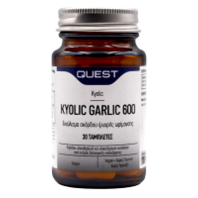 Kyolic Garlic 600 - Άοσμο Σκόρδο Quest 60 tabs Kyolic Garlic 600 - Άοσμο Σκόρδο Quest 60 tabs