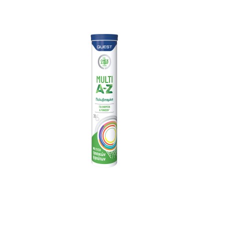 Multi A-Z-Αναβράζουσες πολυβιταμίνες Quest 20 tabs Multi A-Z-Αναβράζουσες πολυβιταμίνες Quest 20 tabs