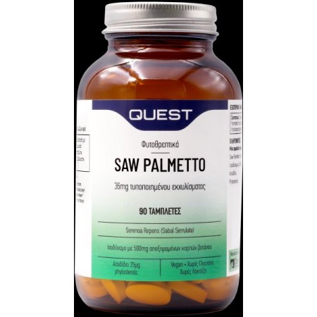 Saw Palmetto-Σερενόα 500 mg Quest 90tabs Saw Palmetto-Σερενόα 500 mg Quest 90tabs