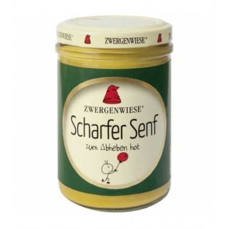 Μουστάρδα βιολογική Καυτερή χωρίς γλουτένη Zwergenwiese 160γρ